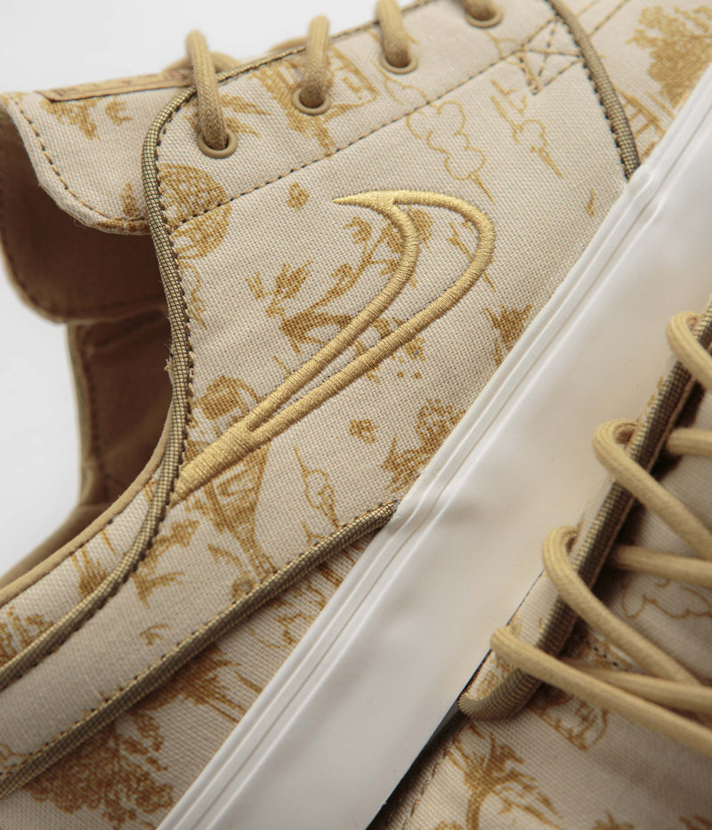 Nike SB City of Style Janoski OG+ Premium Shoes in Sesame and Gold and Bronzine - Sail
