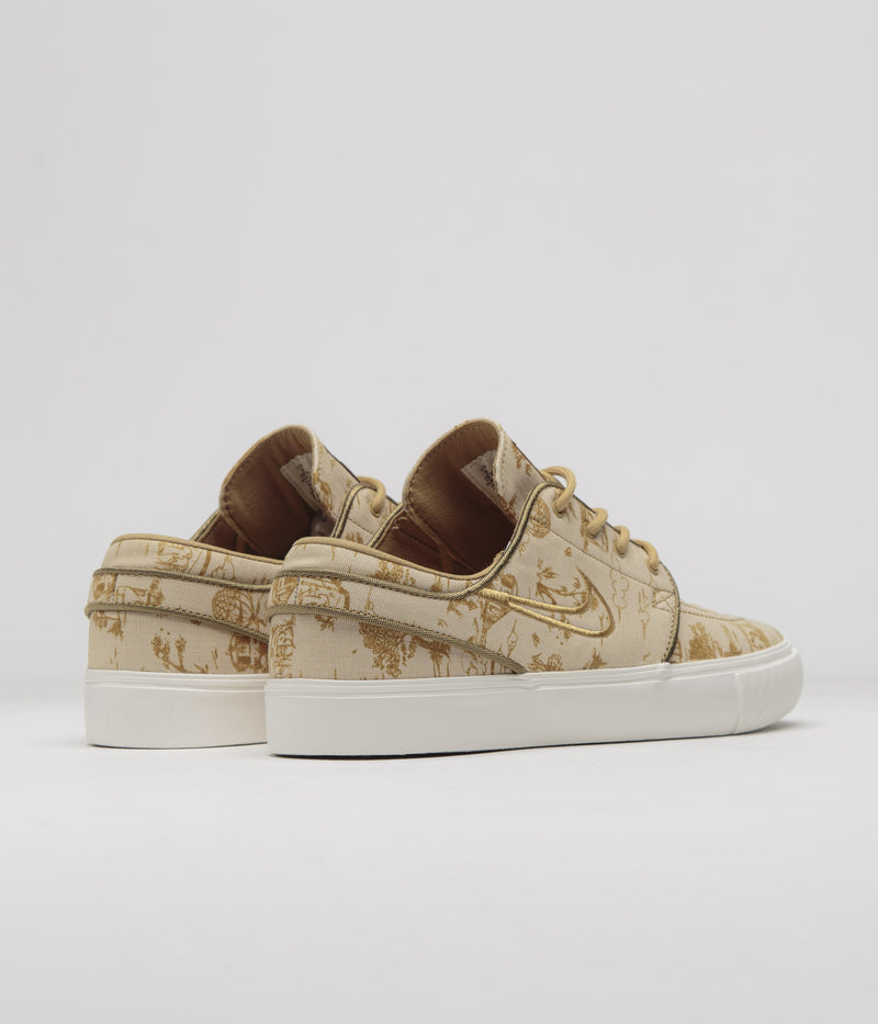 Nike SB City of Style Janoski OG+ Premium Shoes in Sesame and Gold and Bronzine - Sail