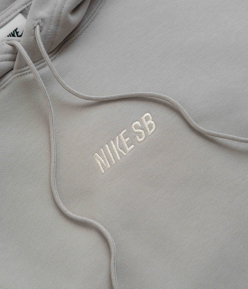 Nike SB Essential LBR Hoodie in Light Iron Ore and Coconut Milk