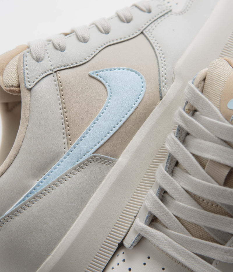 Nike SB Force 58 Premium Shoes in Light Bone and Glacier Blue and Sanddrift - Hemp