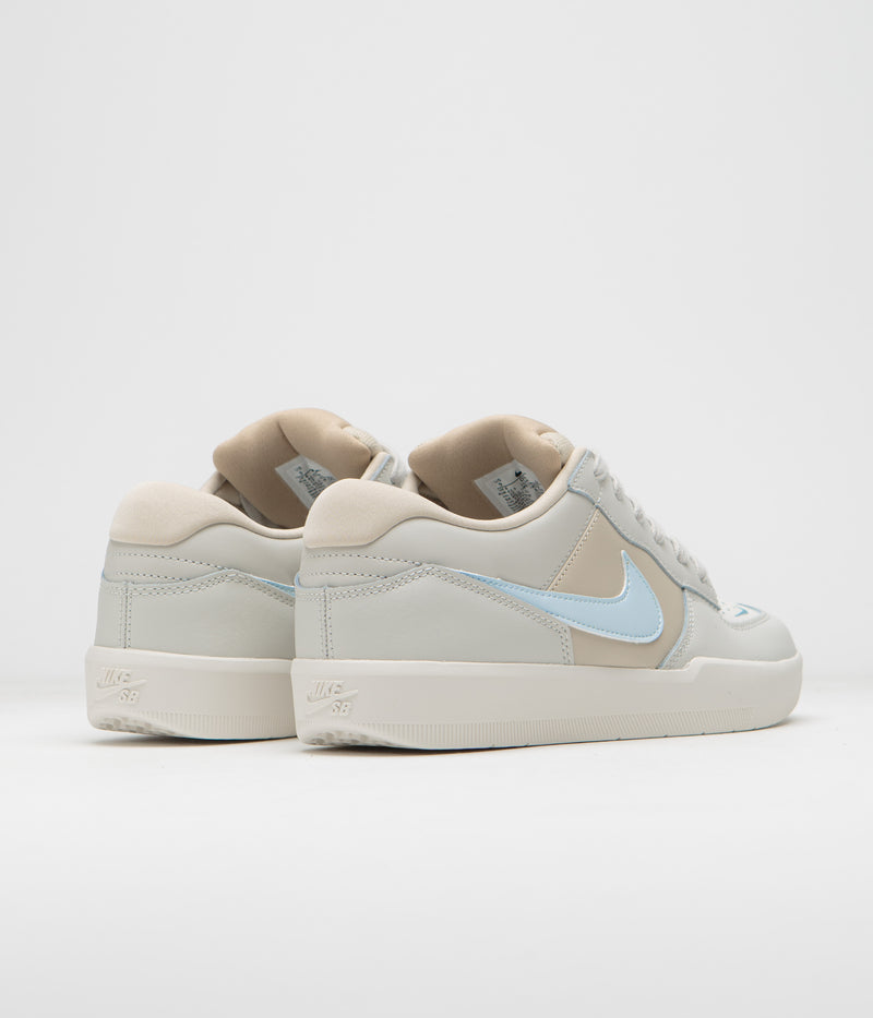 Nike SB Force 58 Premium Shoes in Light Bone and Glacier Blue and Sanddrift - Hemp