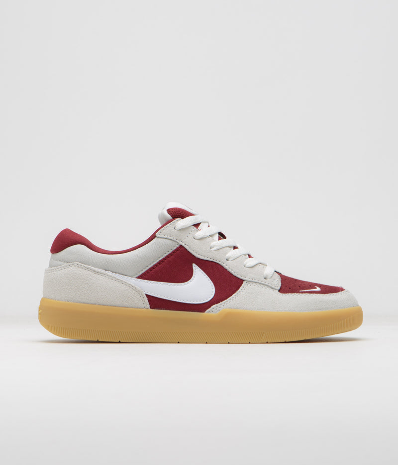 Nike SB Force 58 Shoes in Team Red and White and Summit White