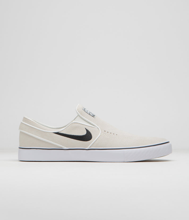 Nike SB Janoski+ Slip Shoes in Summit White and Black and Summit White - White