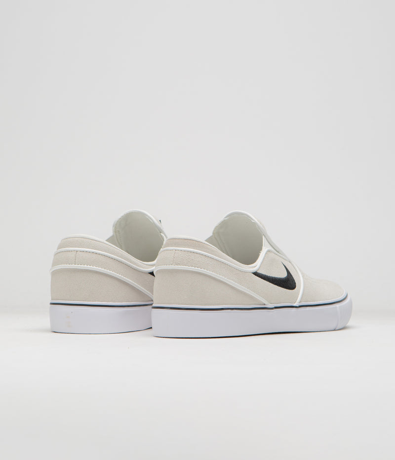 Nike SB Janoski+ Slip Shoes in Summit White and Black and Summit White - White
