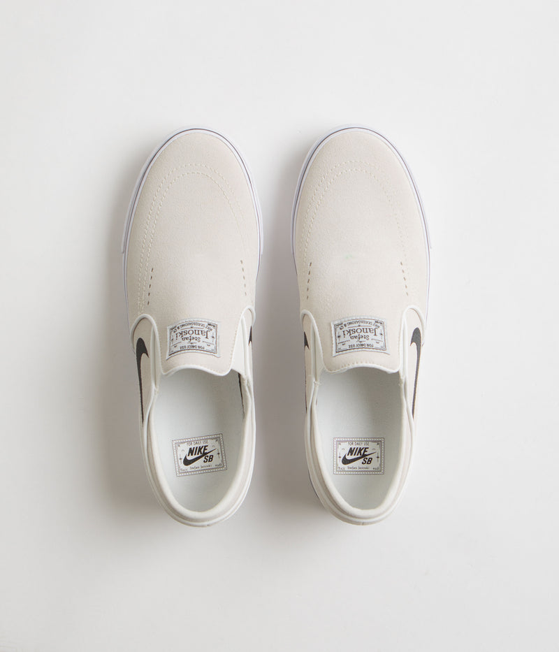 Nike SB Janoski+ Slip Shoes in Summit White and Black and Summit White - White