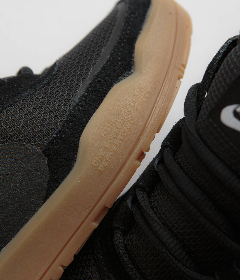 Nike SB Kids Day One Shoes in Black and Black and Gum Light Brown - White