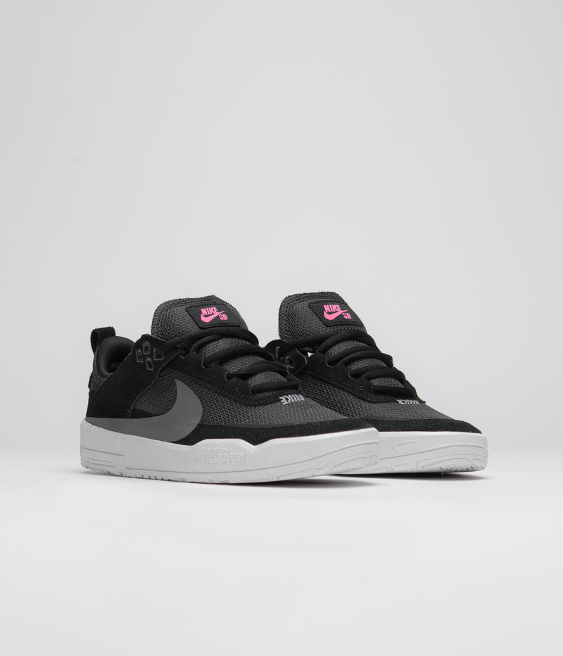 Nike SB Kids Day One Shoes in Black and Cool Grey and Anthracite - Alchemy Pink