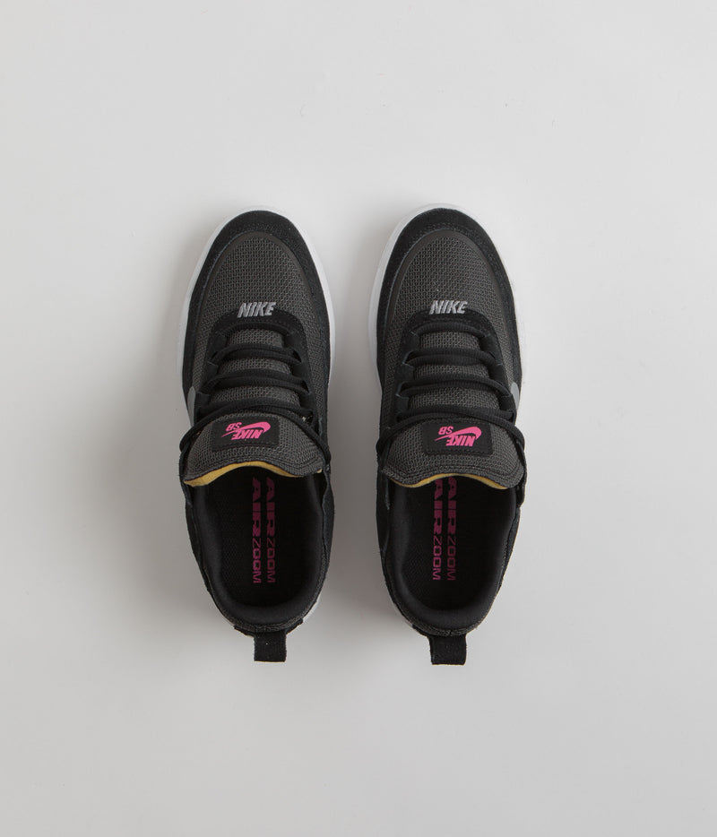 Nike SB Kids Day One Shoes in Black and Cool Grey and Anthracite - Alchemy Pink