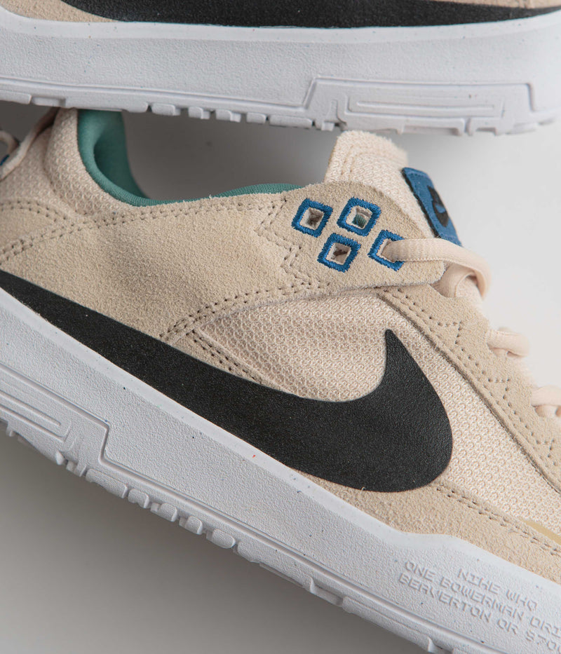 Nike SB Kids Day One Shoes in Sanddrift and Black and Court Blue - Bicoastal