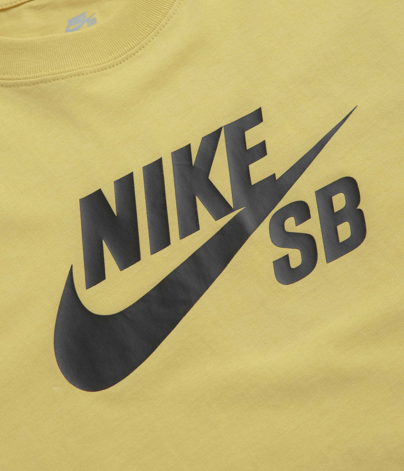 Nike SB Large Logo T-Shirt in Saturn Gold