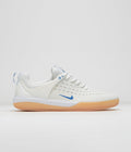 Nike SB Nyjah 3 Shoes in Summit White and Photo Blue and Summit White