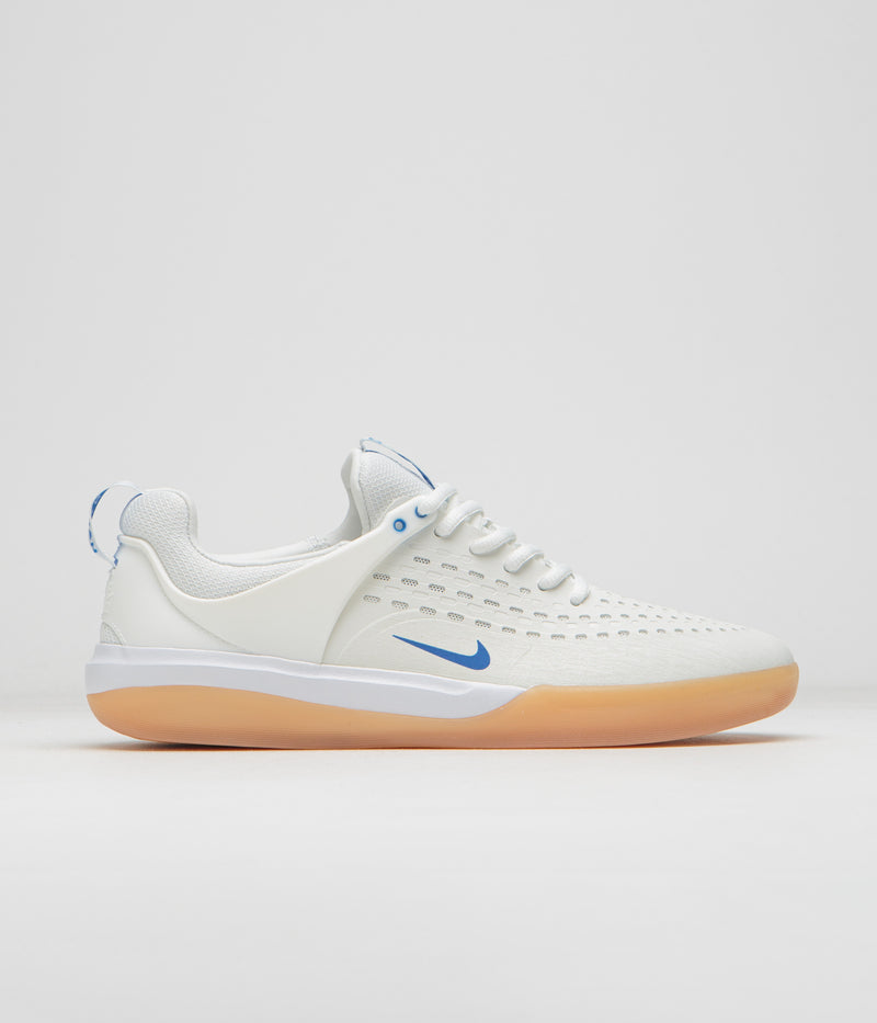 Nike SB Nyjah 3 Shoes in Summit White and Photo Blue and Summit White
