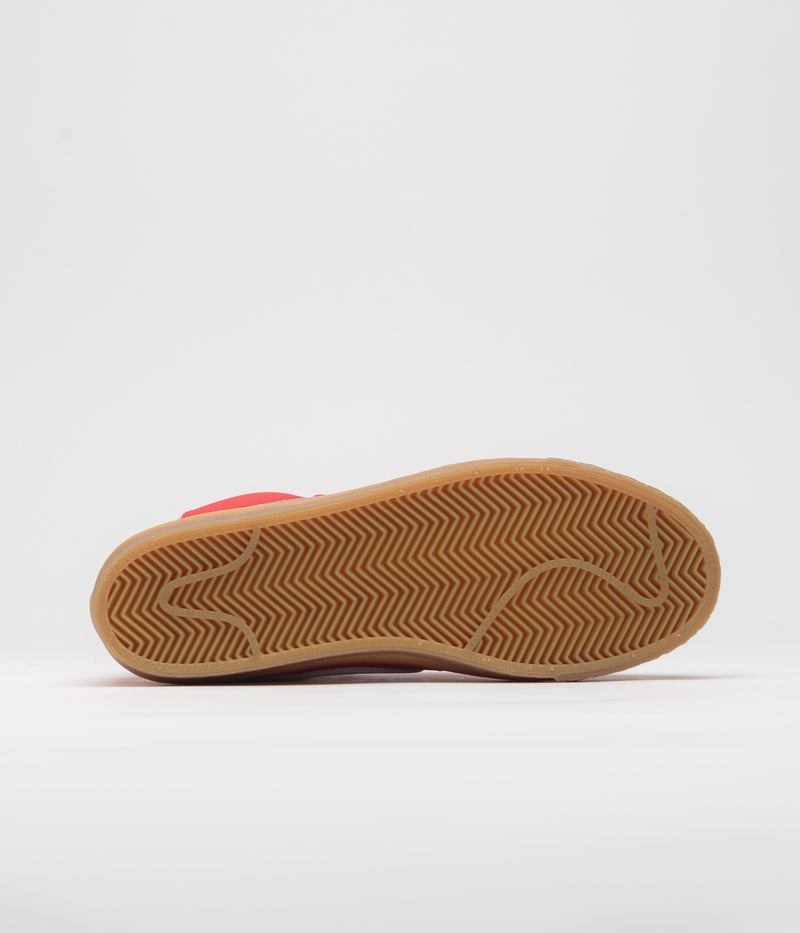 Nike SB Orange Label Blazer Mid Shoes in University Red and White and White