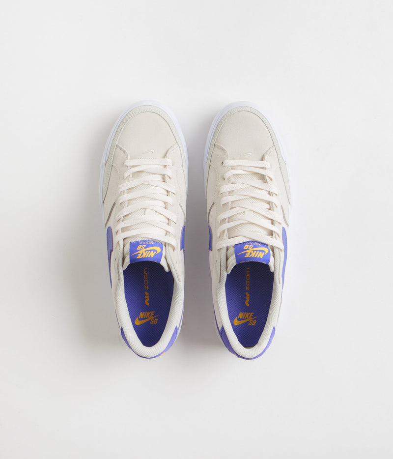 Nike SB Pogo Plus Shoes in Phantom and Persian Violet and Light Bone