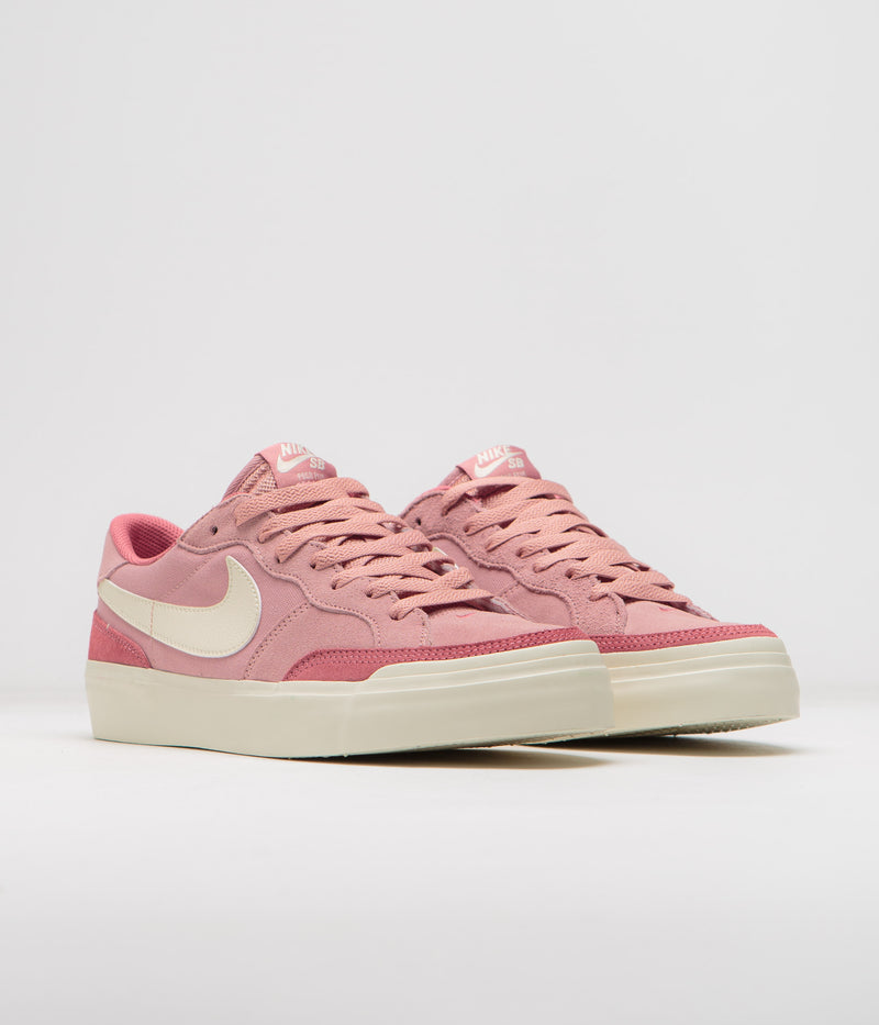 Nike SB Pogo Plus Shoes in Red Stardust and Coconut Milk and Adobe