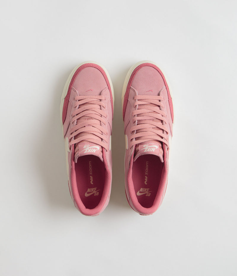 Nike SB Pogo Plus Shoes in Red Stardust and Coconut Milk and Adobe