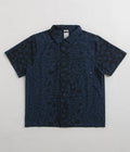 Nike SB Print Bowler Short Sleeve Shirt in Midnight Navy