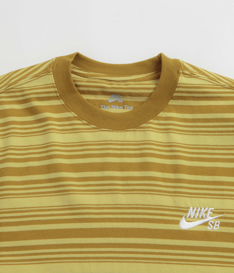 Nike SB Striped T-Shirt in Bronzine
