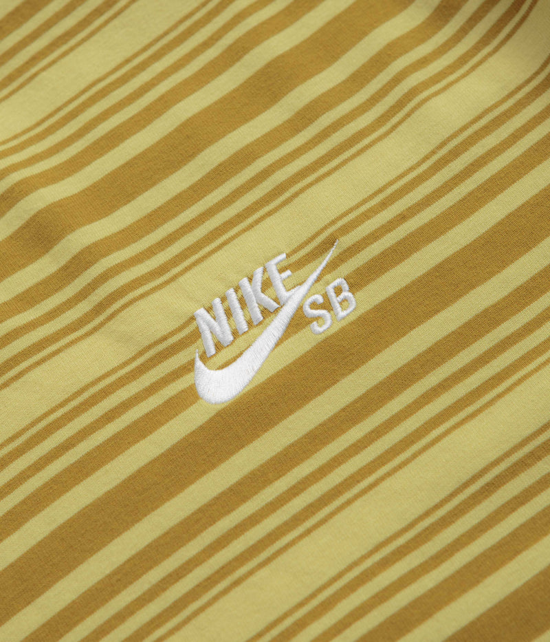 Nike SB Striped T-Shirt in Bronzine