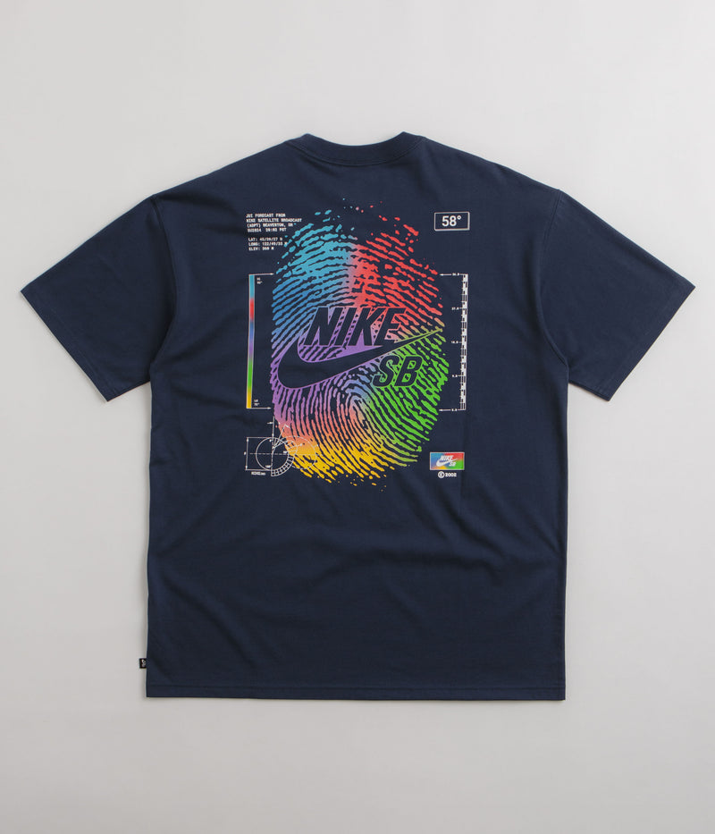 Nike SB Thumbprint T-Shirt in Midnight Navy