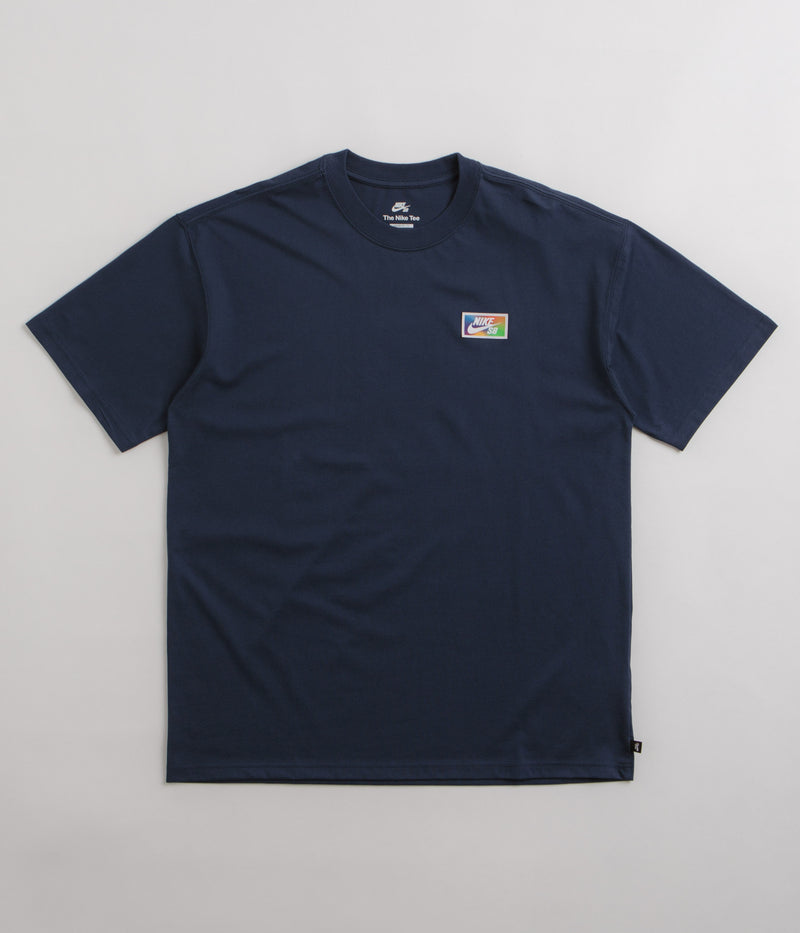 Nike SB Thumbprint T-Shirt in Midnight Navy