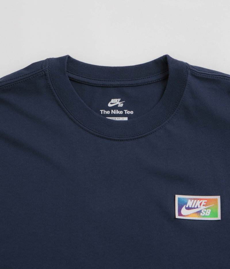 Nike SB Thumbprint T-Shirt in Midnight Navy