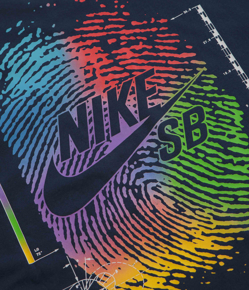 Nike SB Thumbprint T-Shirt in Midnight Navy