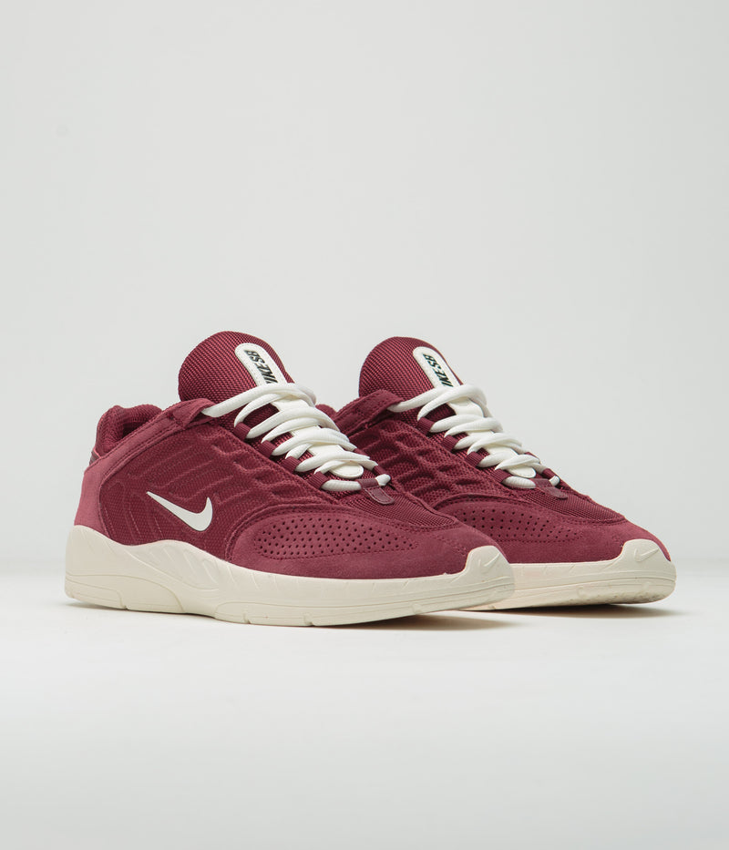 Nike SB Vertebrae Shoes in Team Red and Sail and Team Red - Sail