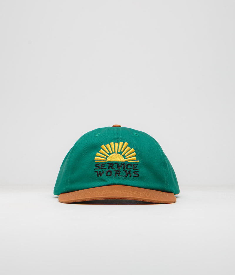Service Works Sunnyside Up Cap in Teal and Brown