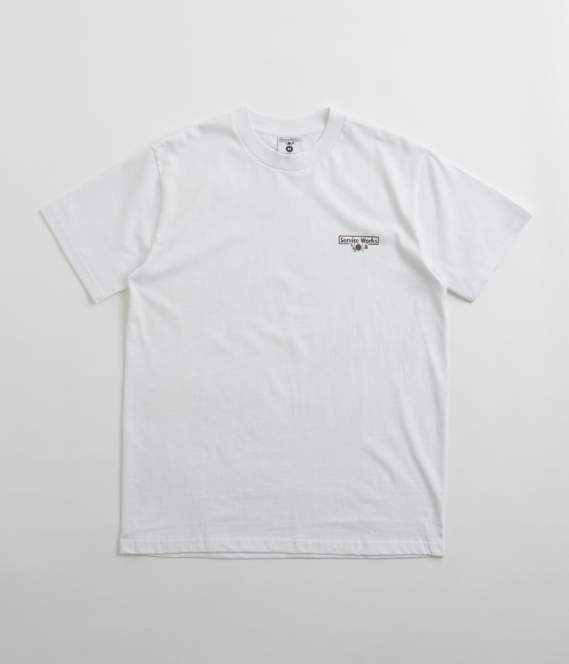 Service Works Wine Spill T-Shirt  in White