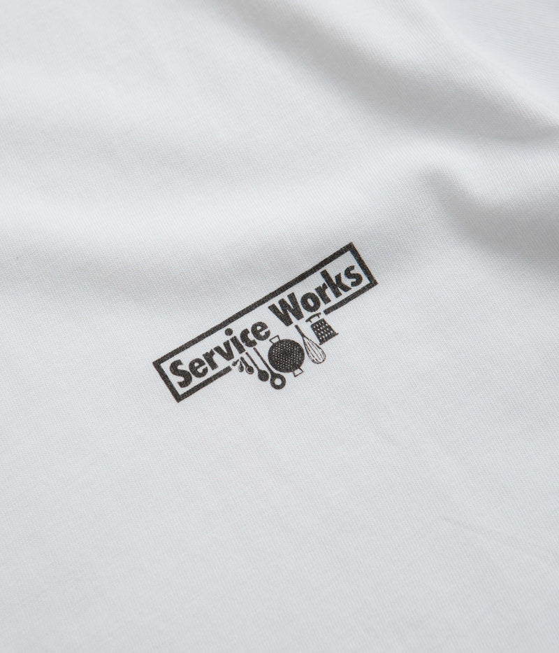 Service Works Wine Spill T-Shirt  in White