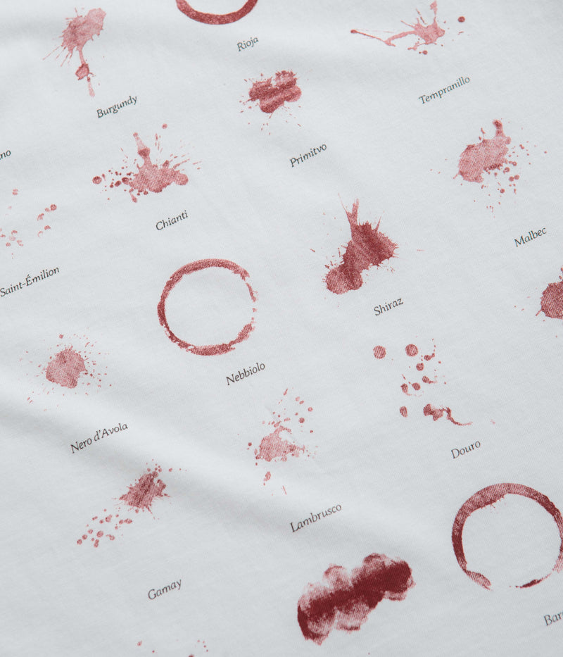 Service Works Wine Spill T-Shirt  in White