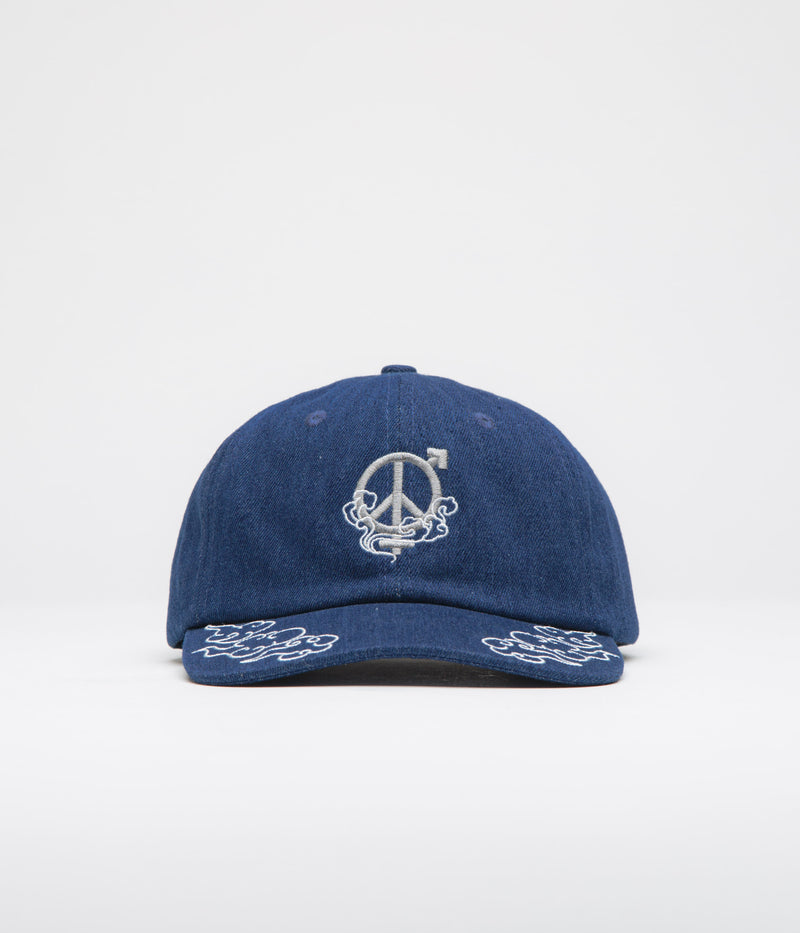 Sexhippies Cloud OG Logo Cap in Dark Denim and White