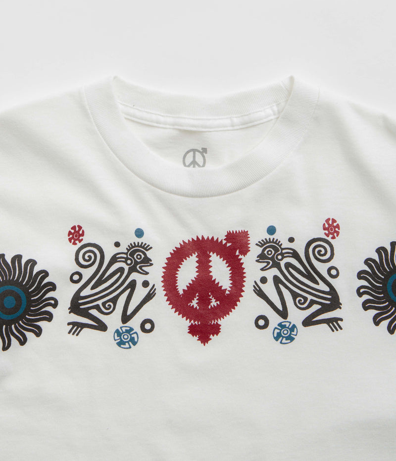 Sexhippies Primate Long Sleeve T-Shirt in White