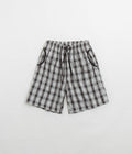 Sexhippies Seersucker Plaid Shorts in Black and White