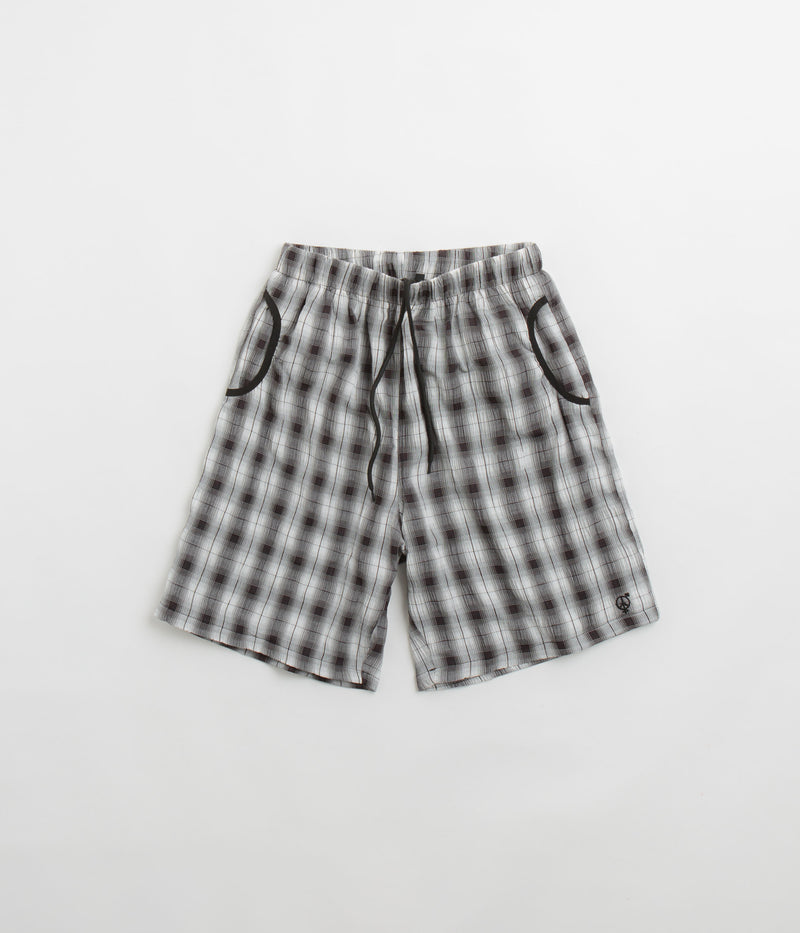 Sexhippies Seersucker Plaid Shorts in Black and White