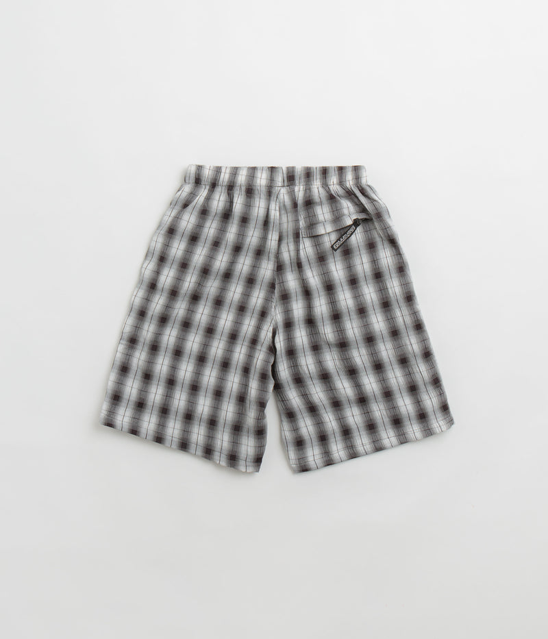 Sexhippies Seersucker Plaid Shorts in Black and White