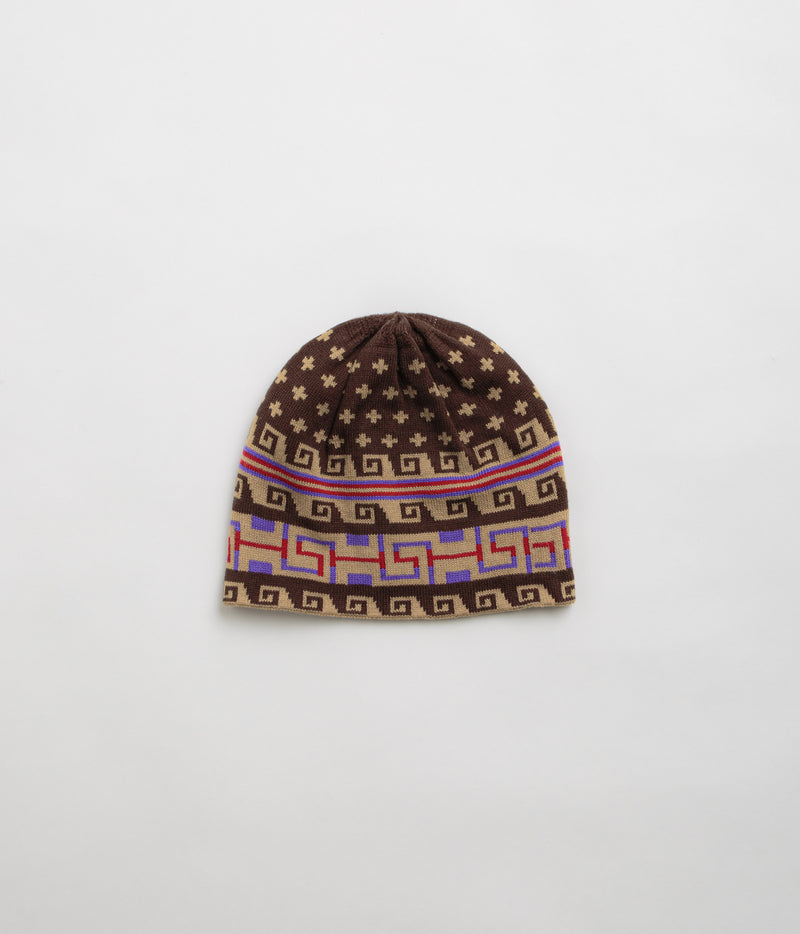 Sexhippies Spring Weight Beanie in Brown and Tan