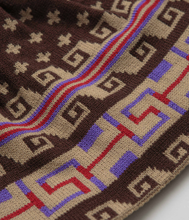 Sexhippies Spring Weight Beanie in Brown and Tan
