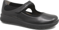 Quarter turn view Women's Ziera Footwear style name Silvani Xf in color BLACK LTHR. Sku: ZR10687B75LE