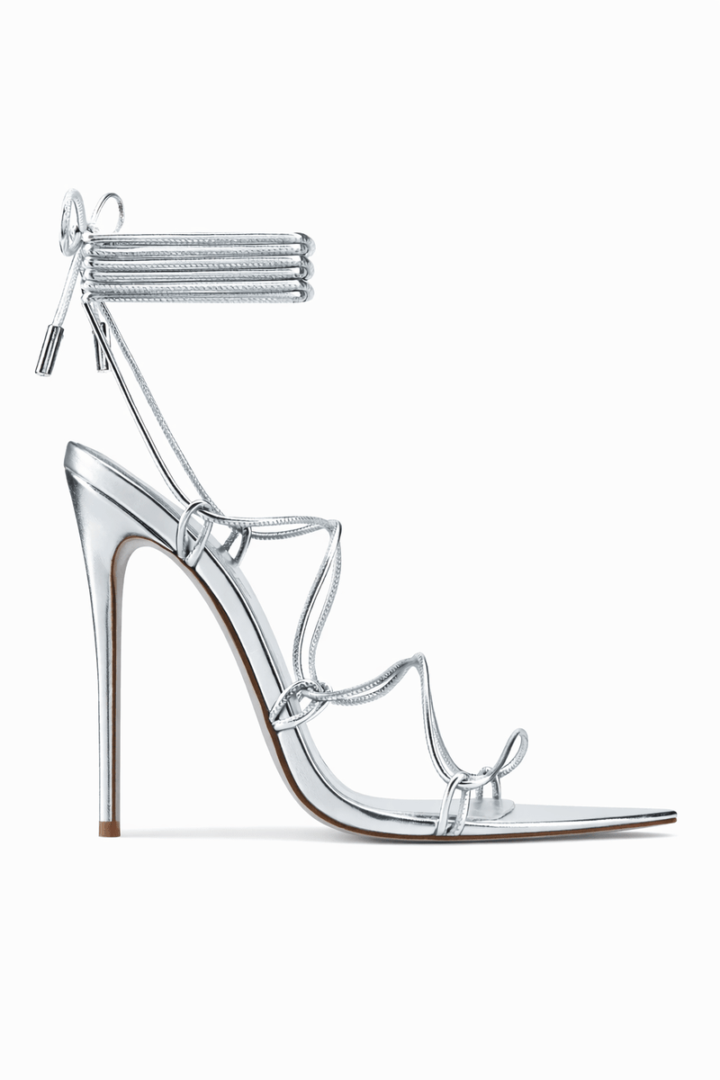 Sin Lace Up - Plata - FEMME LA