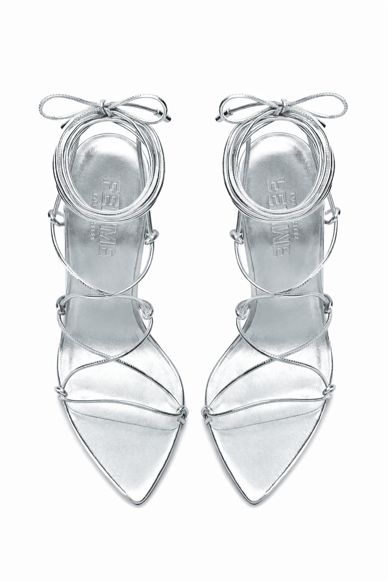 Sin Lace Up - Plata - FEMME LA