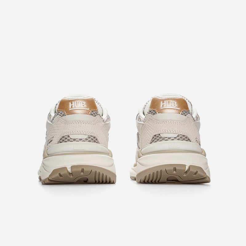 HUB Slam | Almond Brown/Off White/Snake | Women