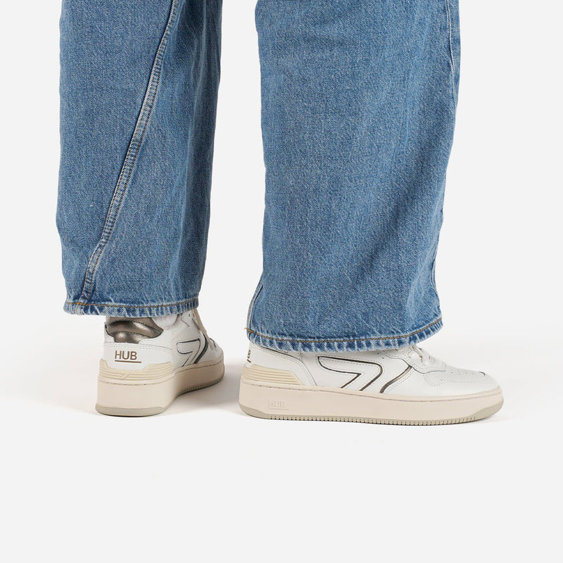 HUB Smash | Off White/Antique Bronze | Women