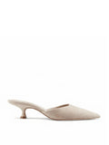 St. Honore Slipper - Suede Sand - FEMME LA