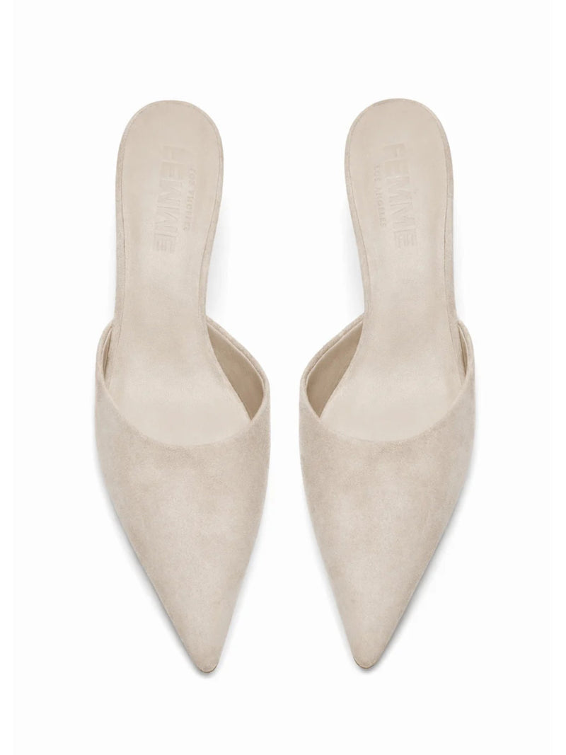 St. Honore Slipper - Suede Sand - FEMME LA