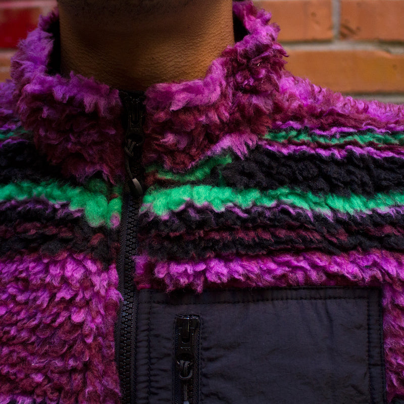 Stussy Striped Sherpa Vest