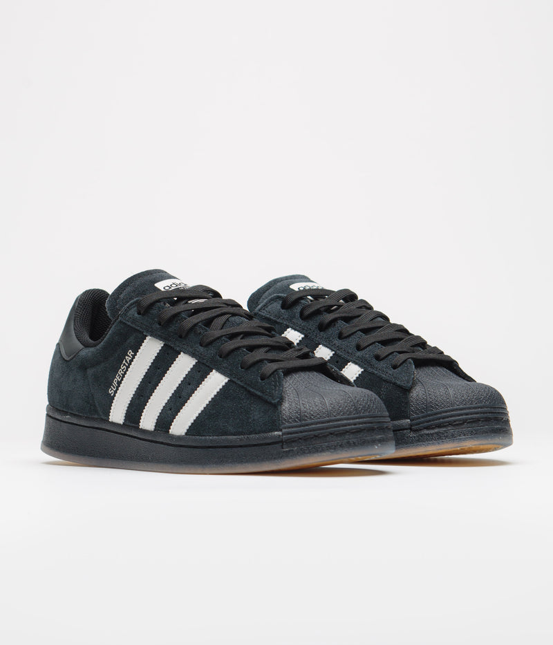 Adidas Superstar ADV Shoes in Core Black and Zero Metallic / Spark