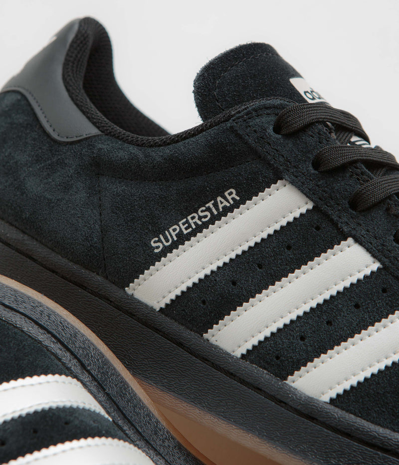 Adidas Superstar ADV Shoes in Core Black and Zero Metallic / Spark