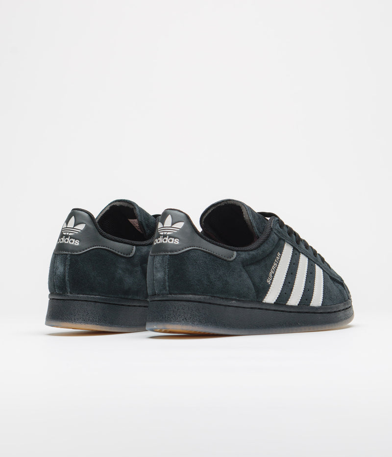 Adidas Superstar ADV Shoes in Core Black and Zero Metallic / Spark